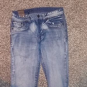 Mens Buckle Jeans